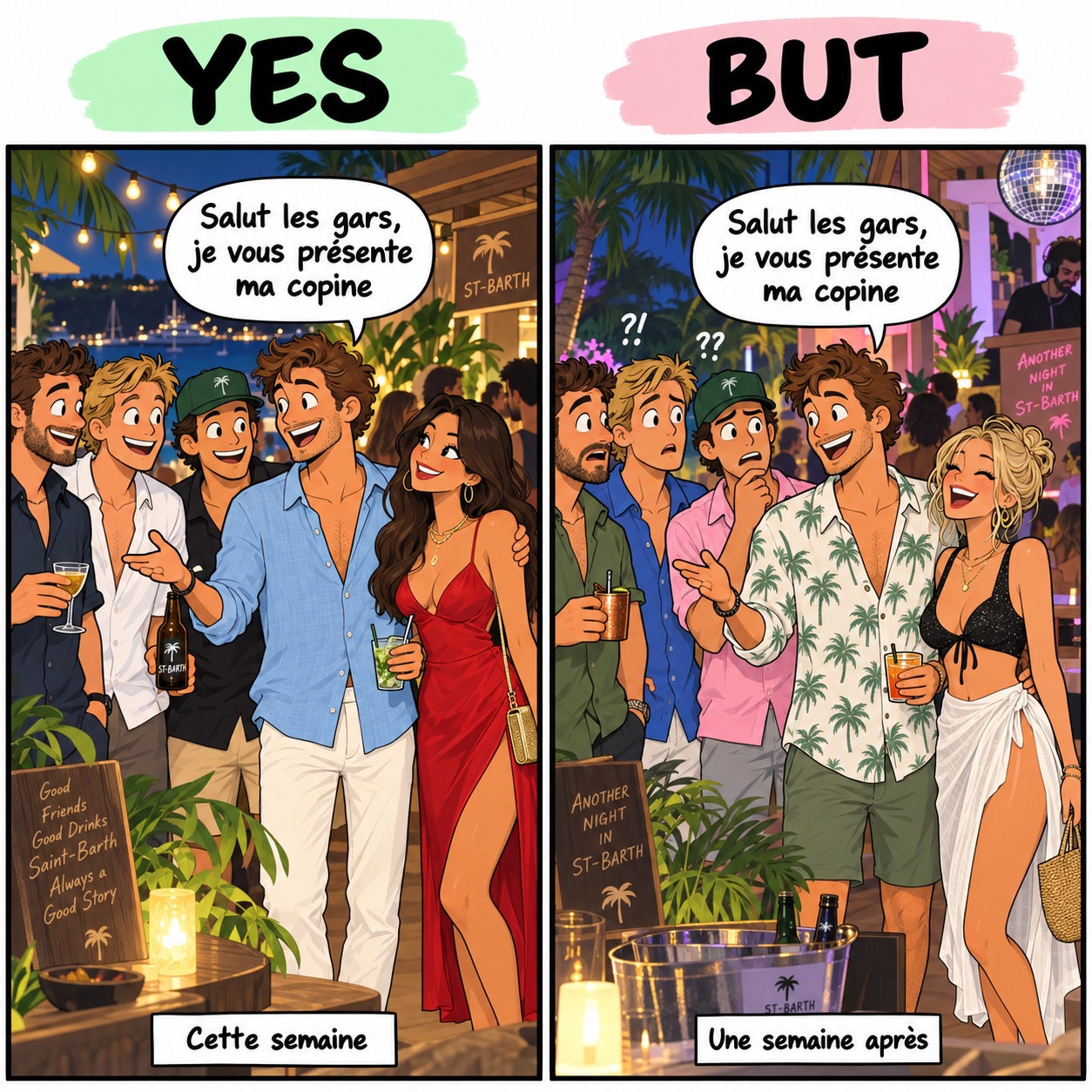 Présenter sa copine… puis recommencer une semaine après