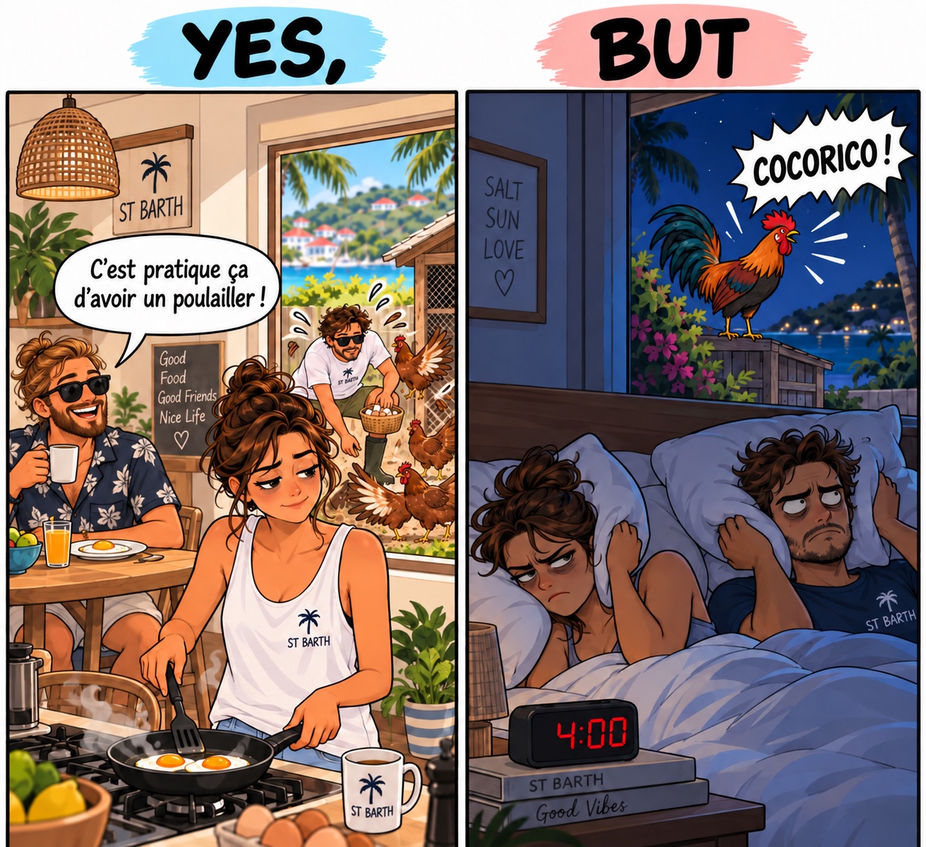 Le poulailler pratique… et le réveil à 4 h