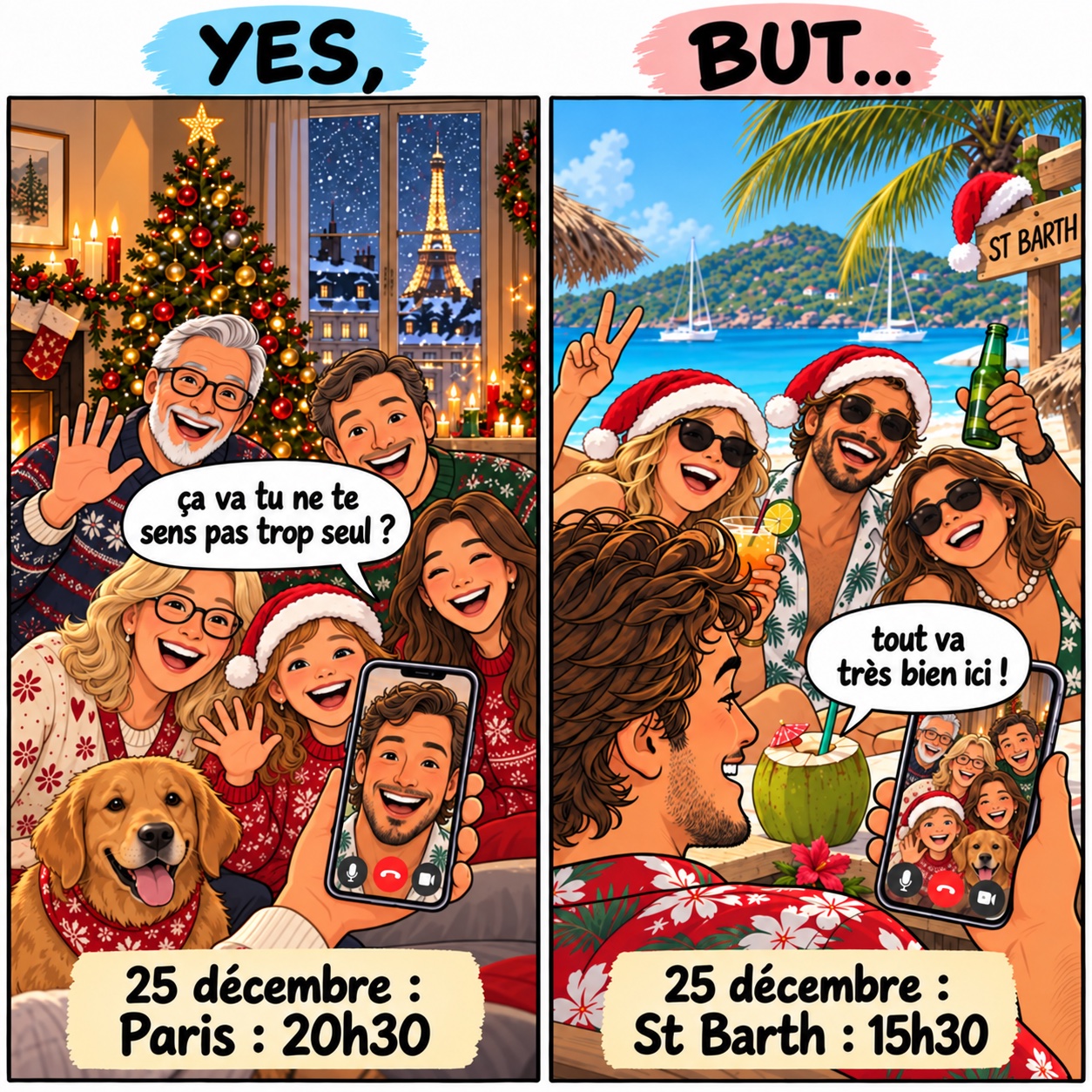 Noël loin de la famille… mais pas vraiment seul