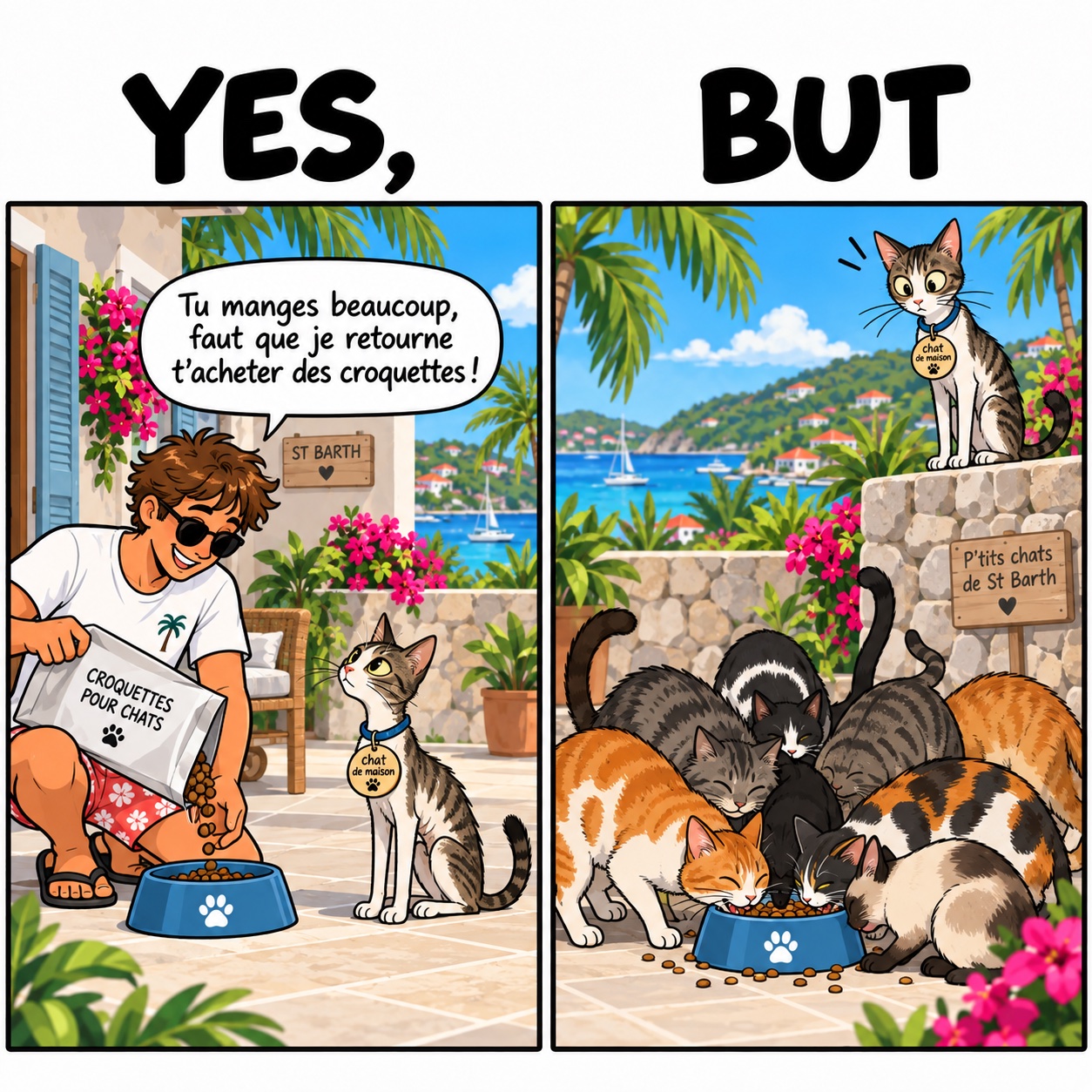 Nourrir un chat… et inviter tout le quartier