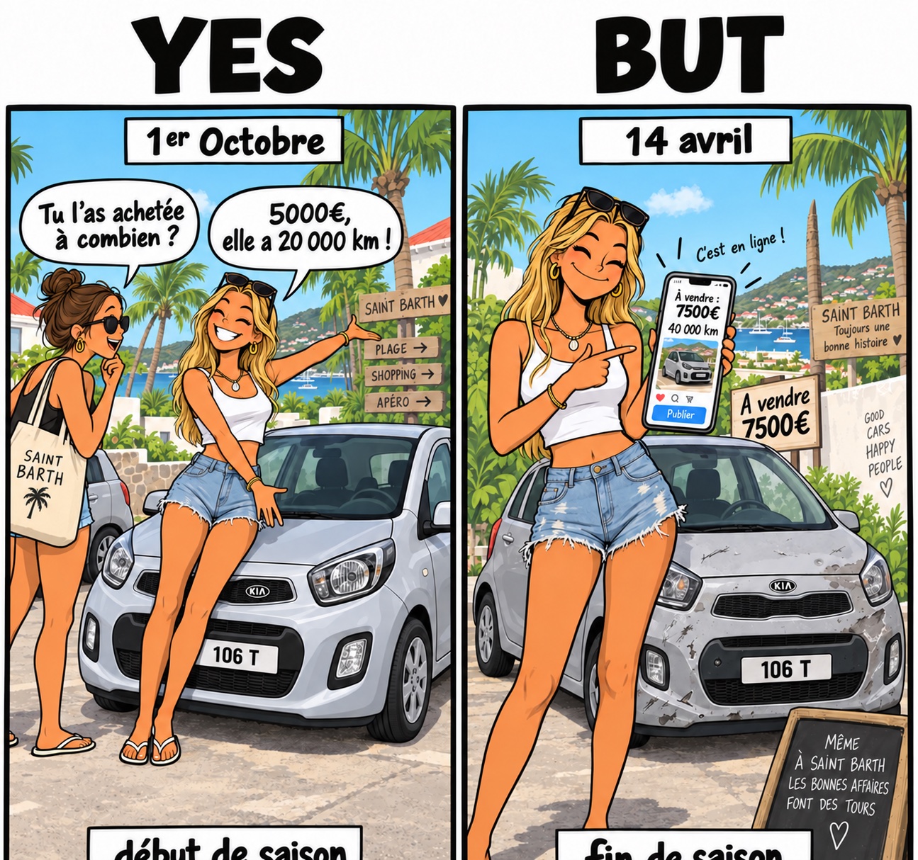 La voiture achetée 5 000 €… revendue 7 500 €