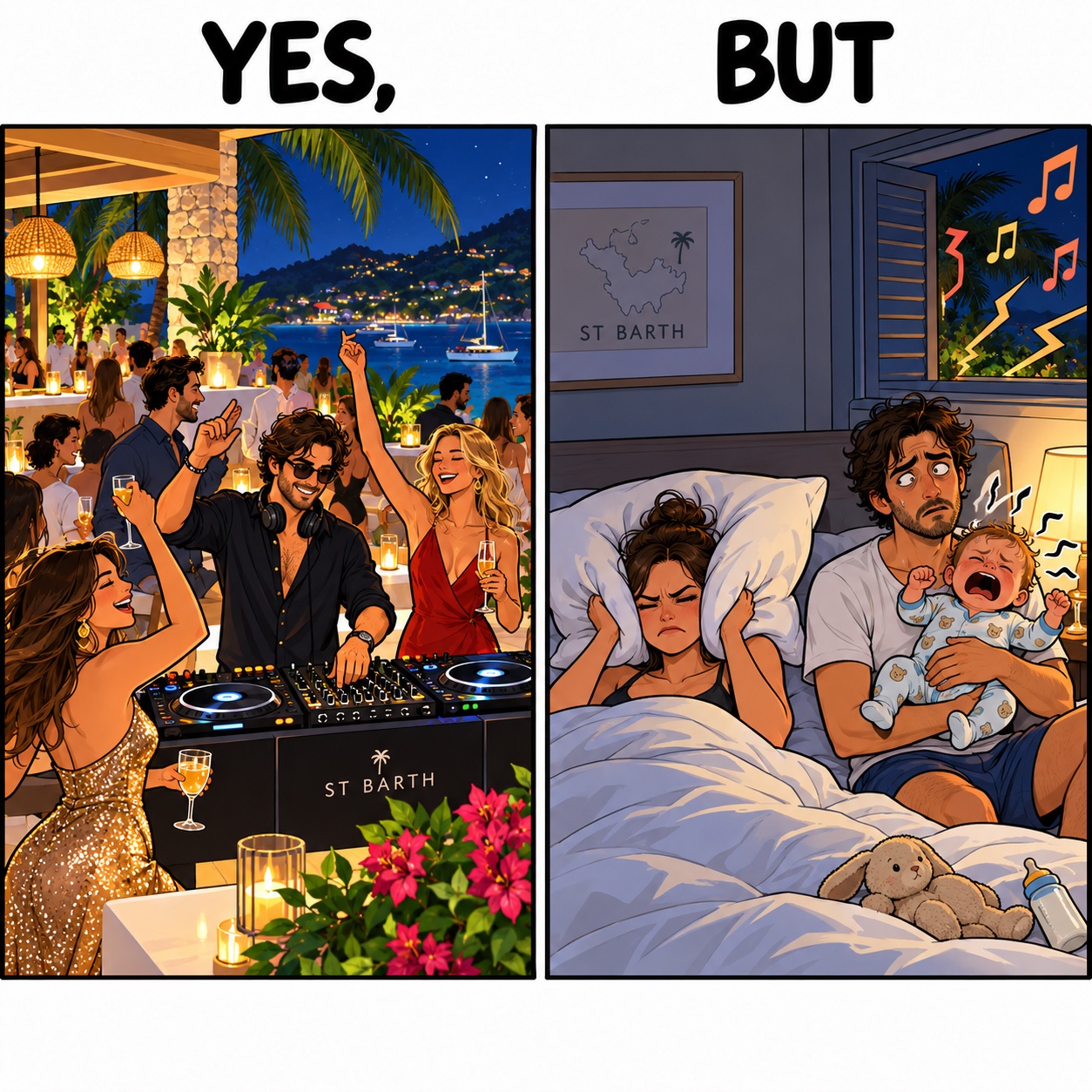 La fête toute la nuit… le bébé au petit matin