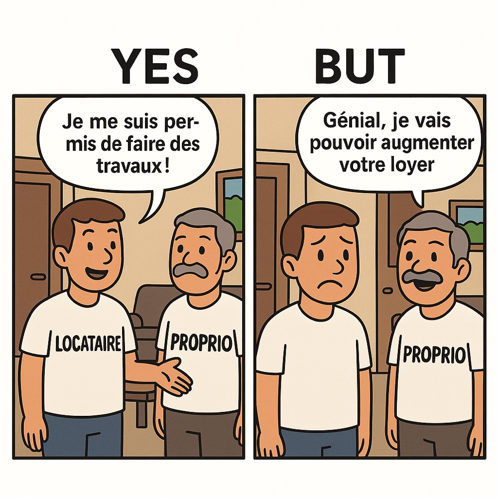 Travaux offerts… augmentation offerte.