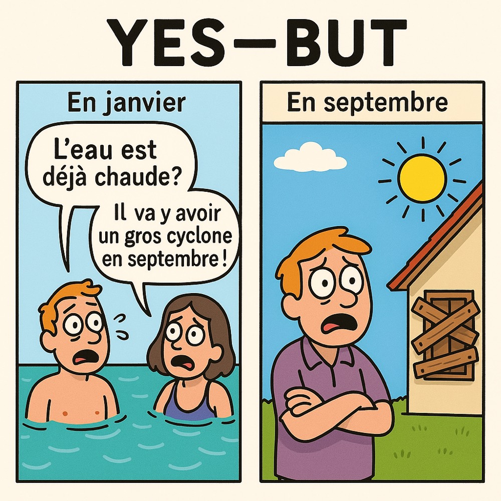 “L’eau est chaude, il va y avoir un cyclone !” … ou pas.