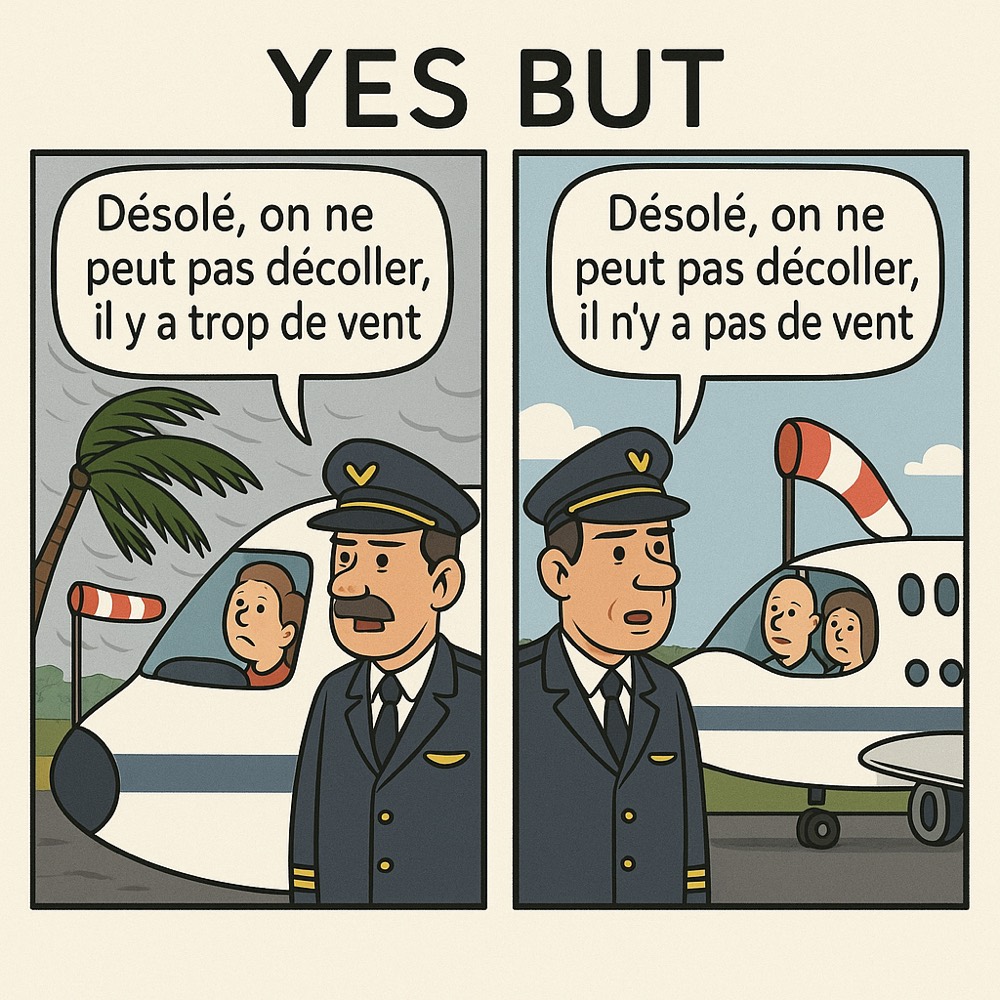 Trop de vent, pas assez de vent… toujours cloué au sol.