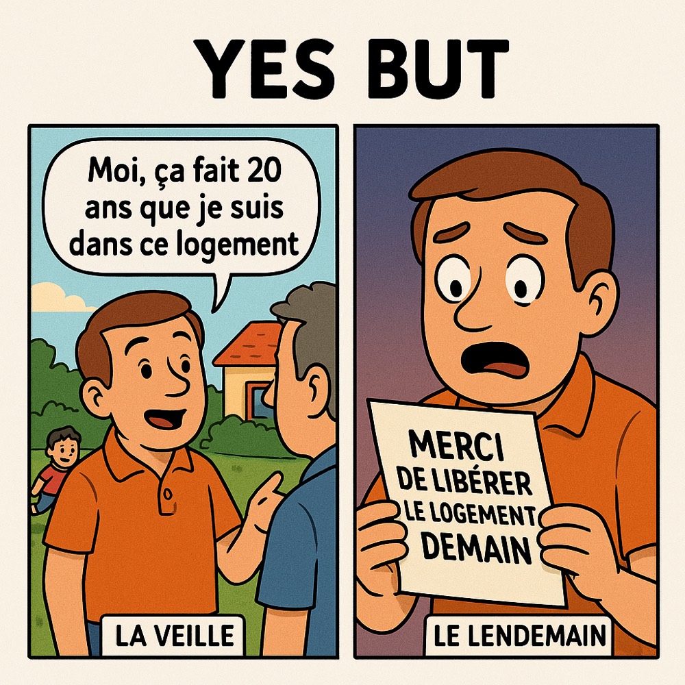 Installé depuis 20 ans… dehors demain